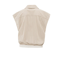 Lade das Bild in den Galerie-Viewer, YAYA Ärmellose Bluse Beige