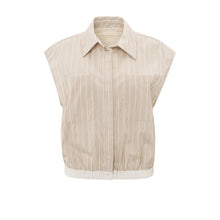 Lade das Bild in den Galerie-Viewer, YAYA Ärmellose Bluse Beige