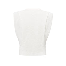 Lade das Bild in den Galerie-Viewer, YAYA Ärmelloses Oberteil mit Schulterdetails White