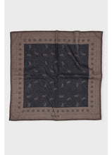 Lade das Bild in den Galerie-Viewer, CARE BY ME Wheat Scarf - Voile Schal Brown/ Black
