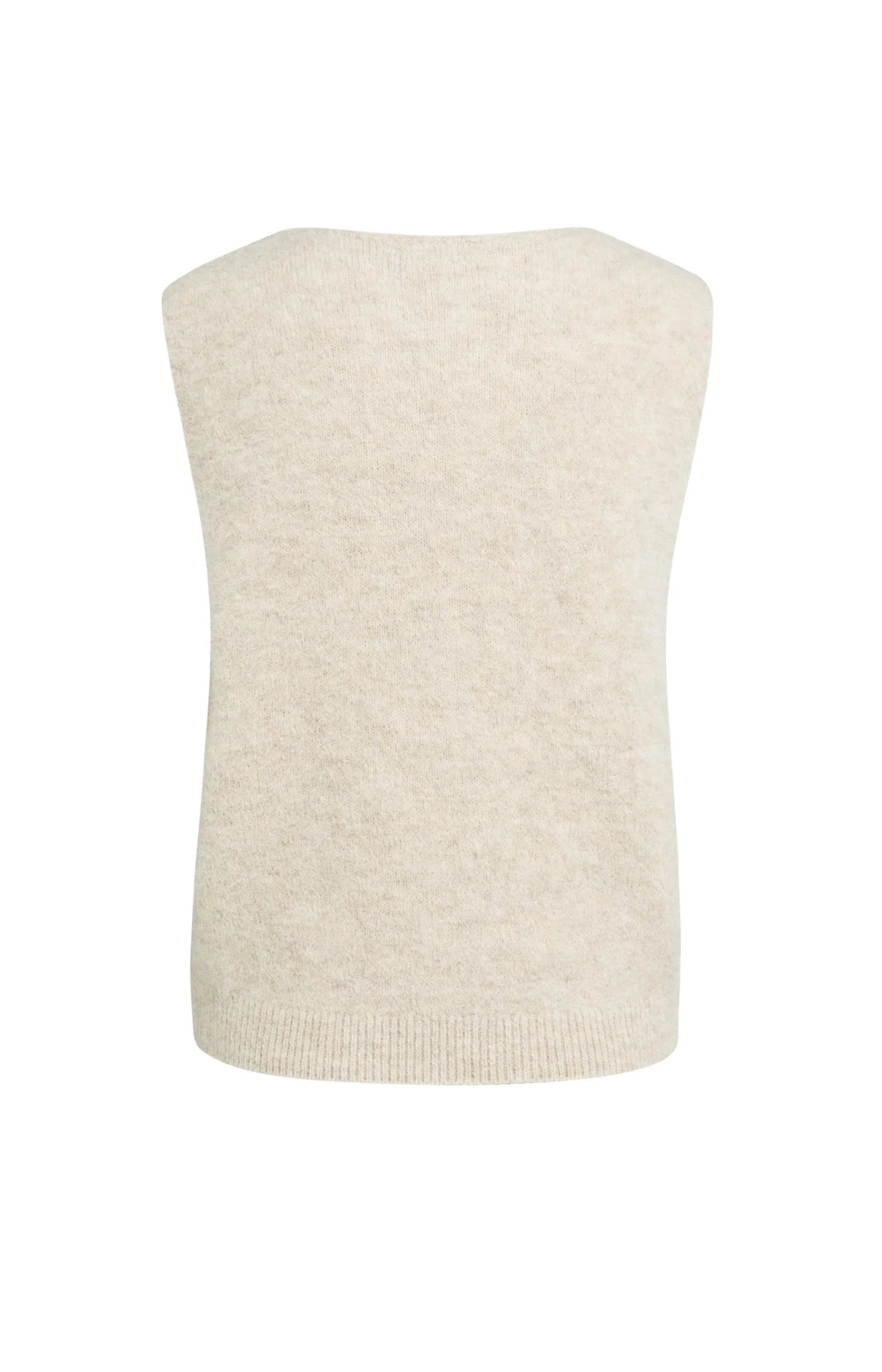 YAYA Spencer aus Strick - Beige Melange