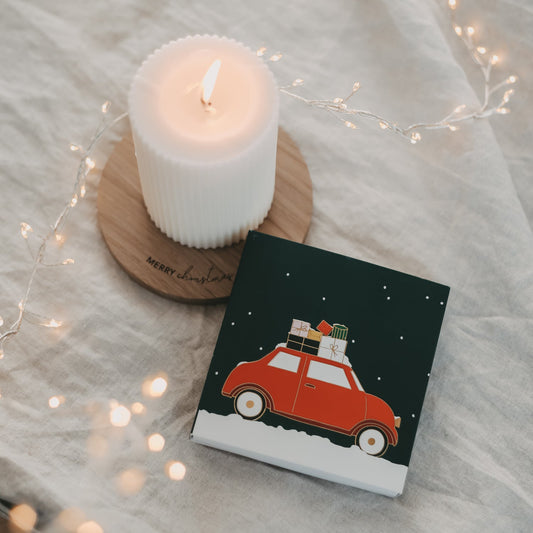 EULENSCHNITT Streichhölzer Christmas Car