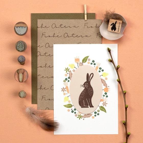 PERLENFISCHER Stempel Frohe Ostern 3 T007
