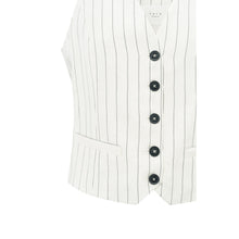 Lade das Bild in den Galerie-Viewer, YAYA Weste aus Leinenmischung mit Nadelstreifen - Sand Linen