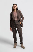 Lade das Bild in den Galerie-Viewer, YAYA Hose mit geradem Bein Chocolate Brown