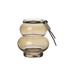 Lade das Bild in den Galerie-Viewer, ERNST Glasvase Kurven braun in 3 Größen