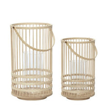 Lade das Bild in den Galerie-Viewer, HÜBSCH INTERIOR Laterne aus Bambus
