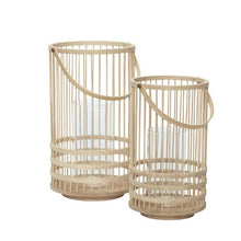 Lade das Bild in den Galerie-Viewer, HÜBSCH INTERIOR Laterne aus Bambus