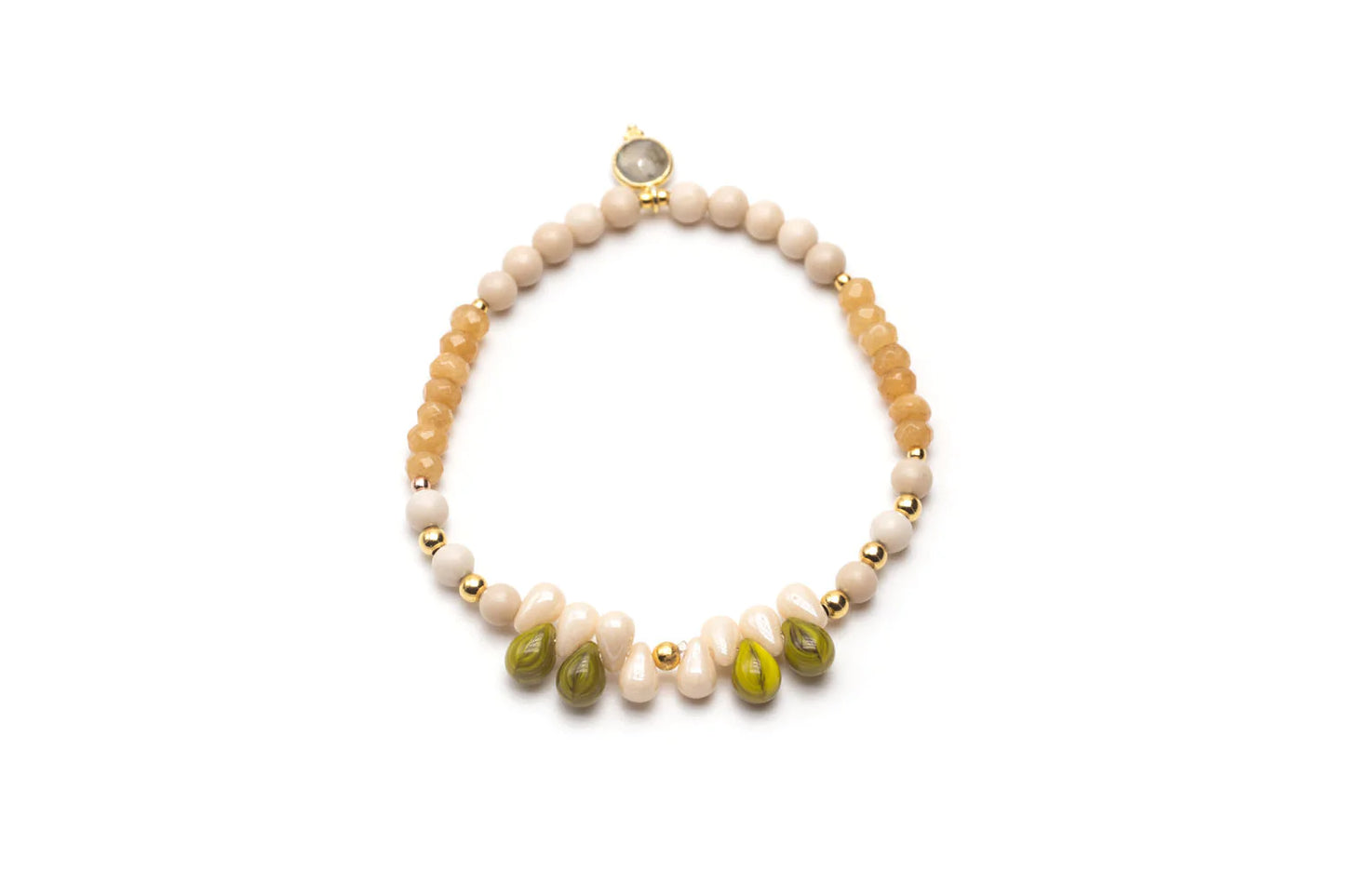 SCHMÜCKSTÜCK Armband Drops White