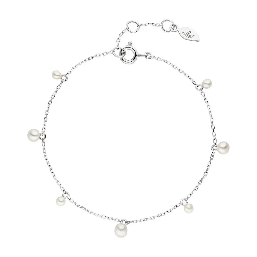 LEAF Armkette Perlen Sterlingsilber