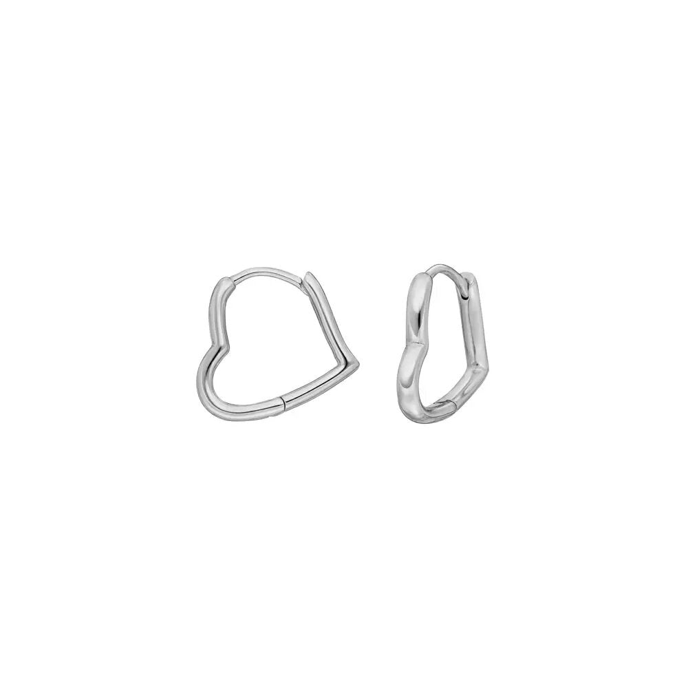 LEAF Creolen Tiny Heart Sterlingsilber