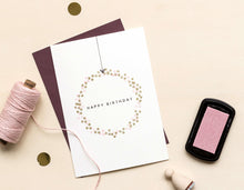 Lade das Bild in den Galerie-Viewer, PERLENFISCHER Stempel Happy Birthday klassisch T005