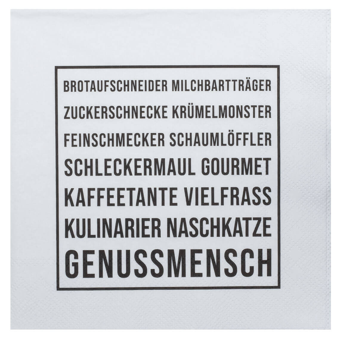 RAEDER DESIGN Papierservietten Genussmensch
