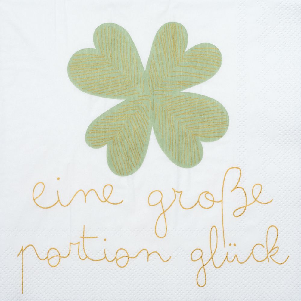 RAEDER DESIGN Papierservietten Eine große Portion Glück