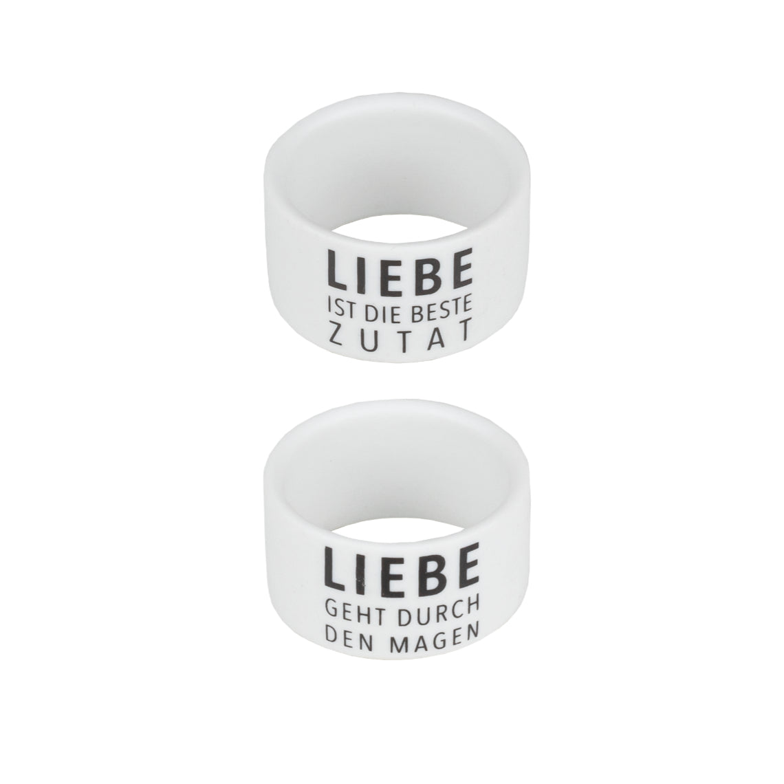 RAEDER DESIGN Serviettenring Set Liebe