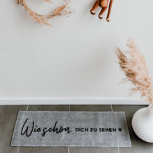 Lade das Bild in den Galerie-Viewer, EULENSCHNITT Waschbare kleine Fussmatte - Wie schön Dich zu sehen