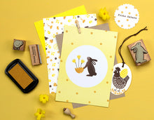 Lade das Bild in den Galerie-Viewer, PERLENFISCHER Stempel Hase stehend