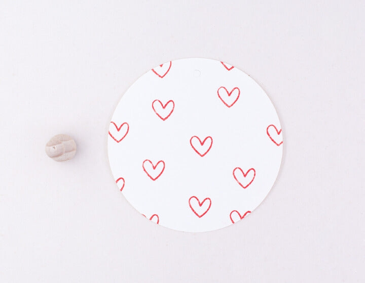 PERLENFISCHER Ministempel 7 - Herz Outline