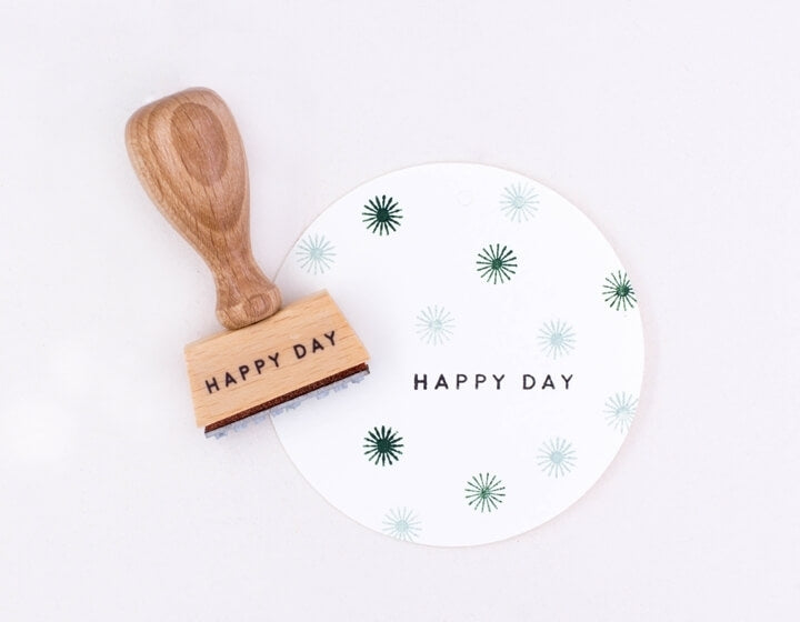 PERLENFISCHER Stempel Happy Day