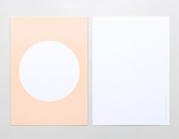 PERLENFISCHER Postkartenset Dot Soft Aprikose