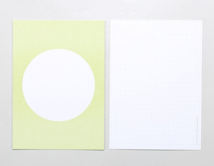 PERLENFISCHER Postkartenset Dot Soft Maigrün