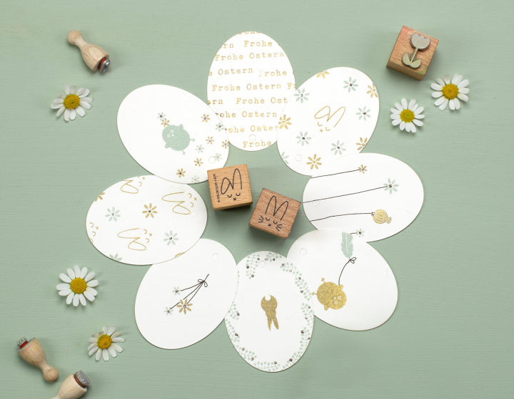 PERLENFISCHER Stempel T025 Frohe Ostern 2