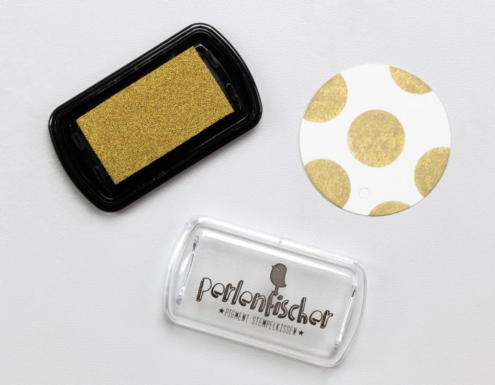 PERLENFISCHER Pigment Stempelkissen Mini Gold