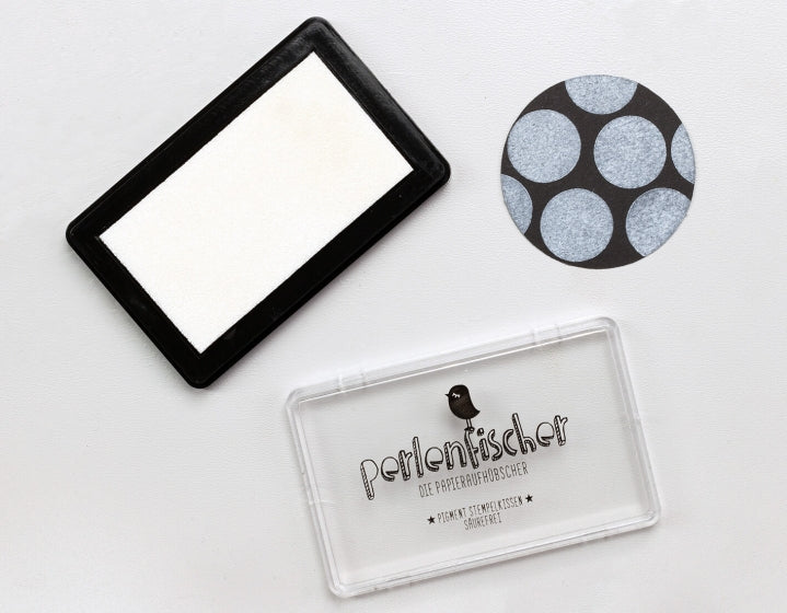 PERLENFISCHER Pigment Stempelkissen Schnee