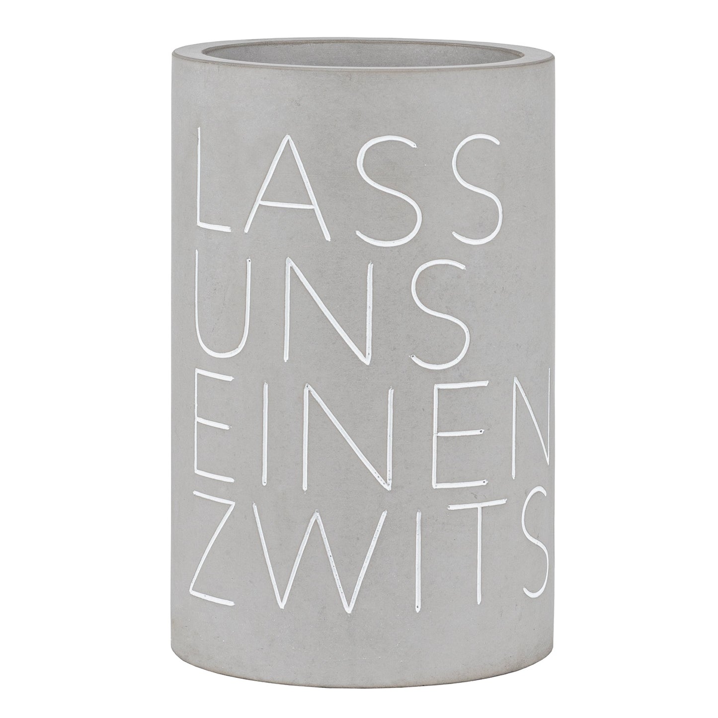 RAEDER DESIGN Weinkühler aus Beton - Lass uns einen zwitschern