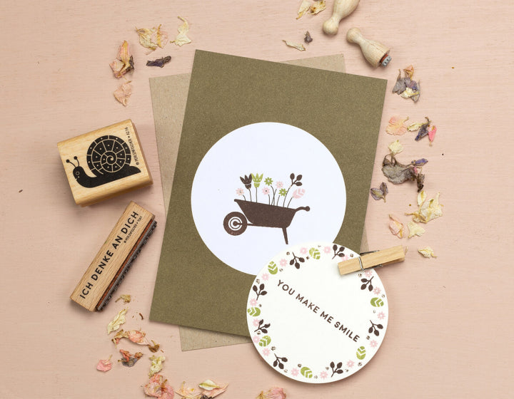 PERLENFISCHER Stempel You make me smile