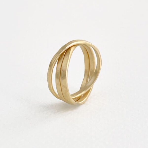 SUSICALA Sophie 3 Twin Ring Gold Plated SHAT3-01
