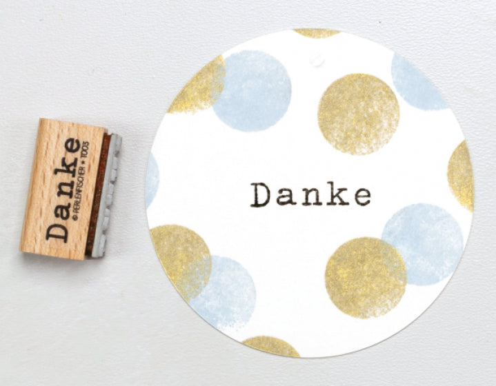 PERLENFISCHER Stempel Danke