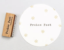Lade das Bild in den Galerie-Viewer, PERLENFISCHER Stempel Frohes Fest klassisch