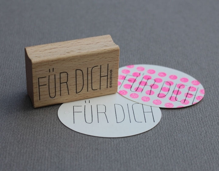 PERLENFISCHER Stempel Für Dich XL