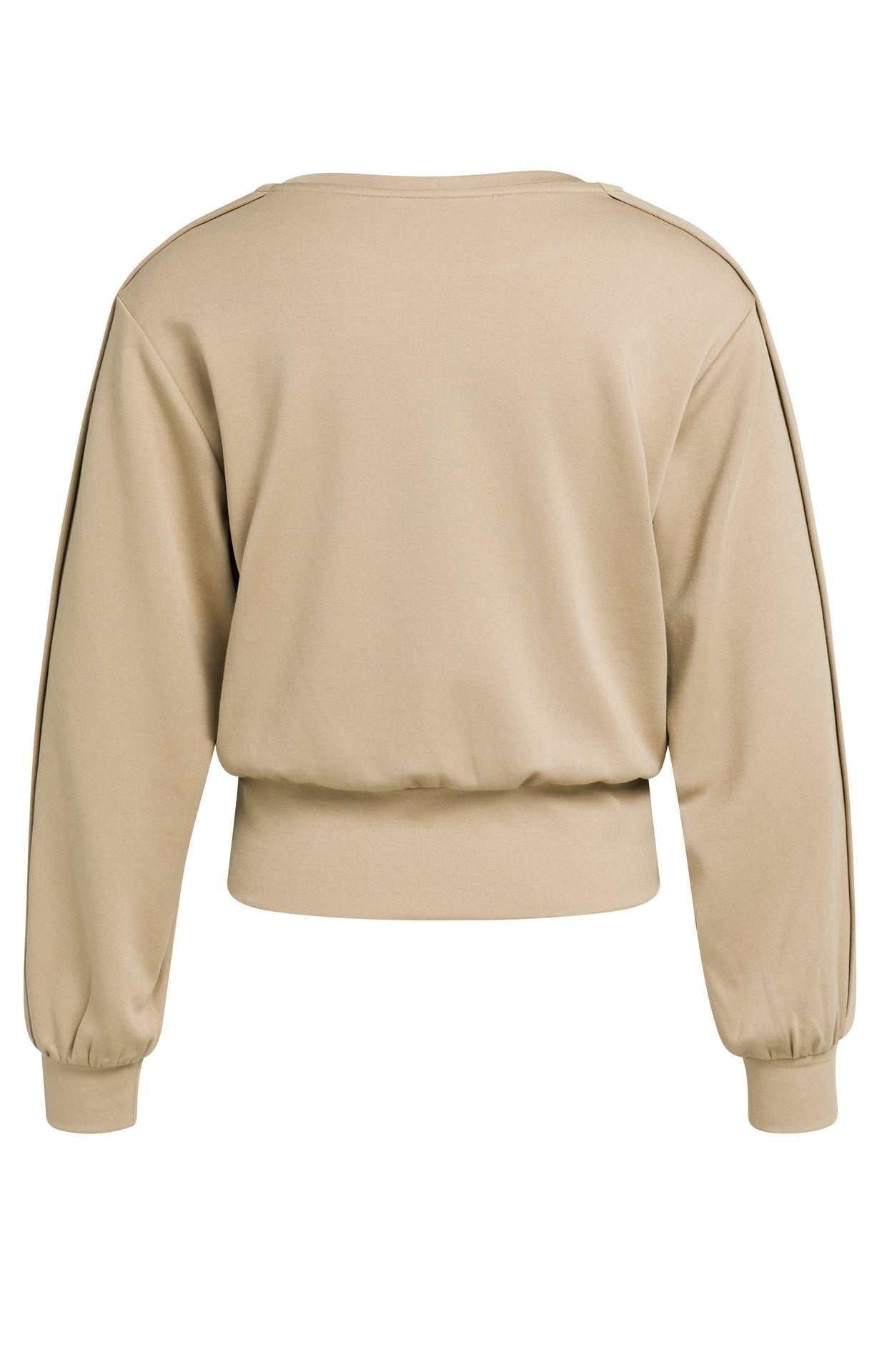 YAYA Pullover mit Faltdetail - Cornstalk Brown