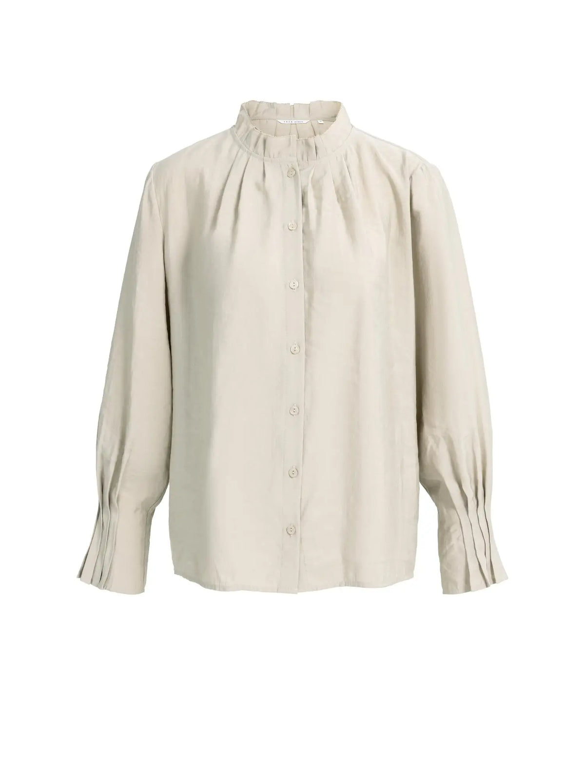 YAYA Bluse mit Plissierdetails - Cashmere Grey