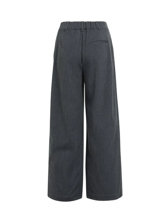 YAYA Hose mit asymmetrischen Verschluss - Cat Black Melange