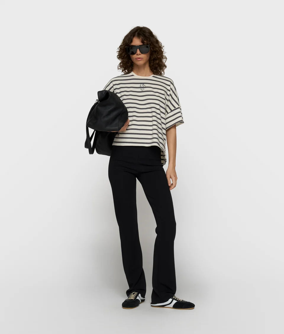 10DAYS AMSTERDAM Flare Punto Pants Black