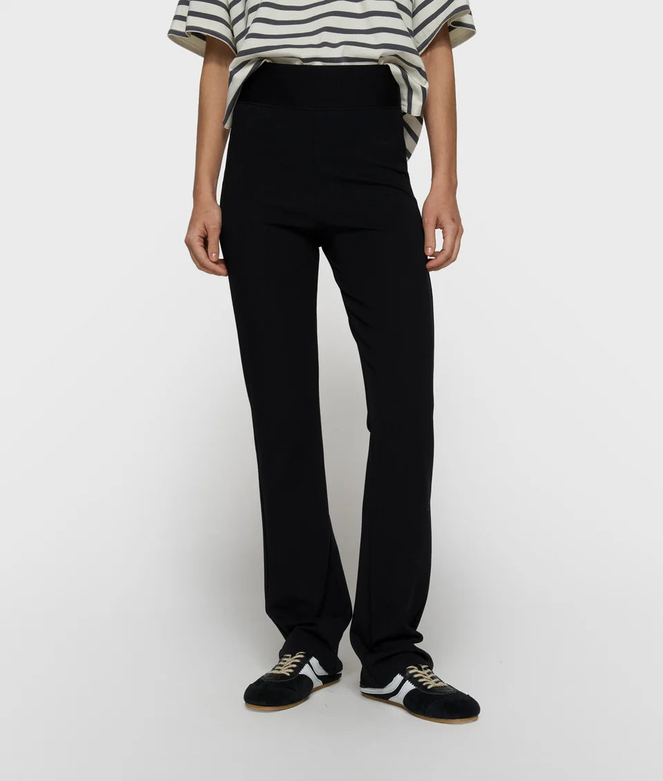 10DAYS AMSTERDAM Flare Punto Pants Black