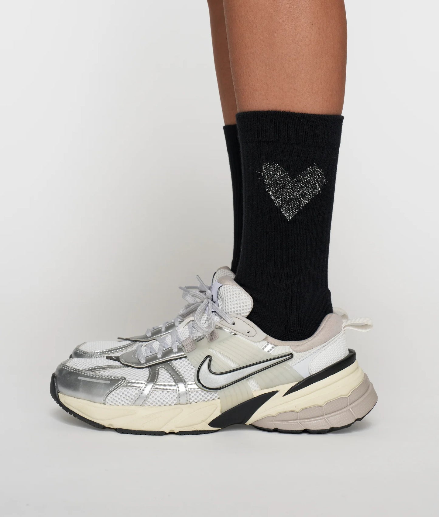 10DAYS AMSTERDAM Socks Heart Black