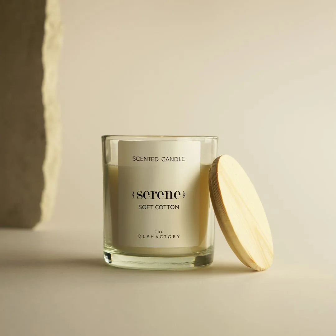 THE OLPHACTORY Duftkerze Serene - Soft Cotton