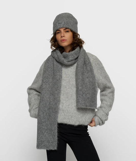 10DAYS AMSTERDAM Schal aus Alpakamix Grey Melee