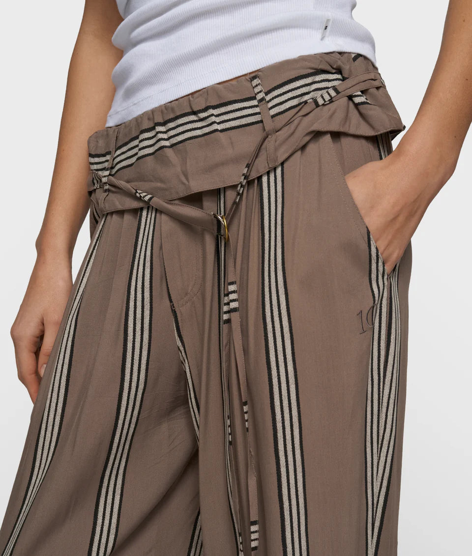 10 DAYS AMSTERDAM Comfort Pants Stripes Moonrock