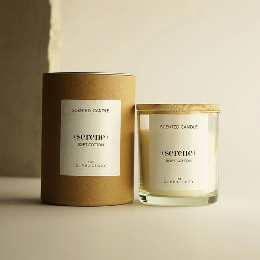 THE OLPHACTORY Duftkerze Serene - Soft Cotton