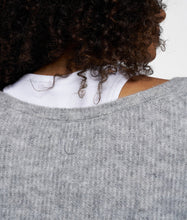 Lade das Bild in den Galerie-Viewer, 10 DAYS AMSTERDAM Deep Neck Sweater Grey
