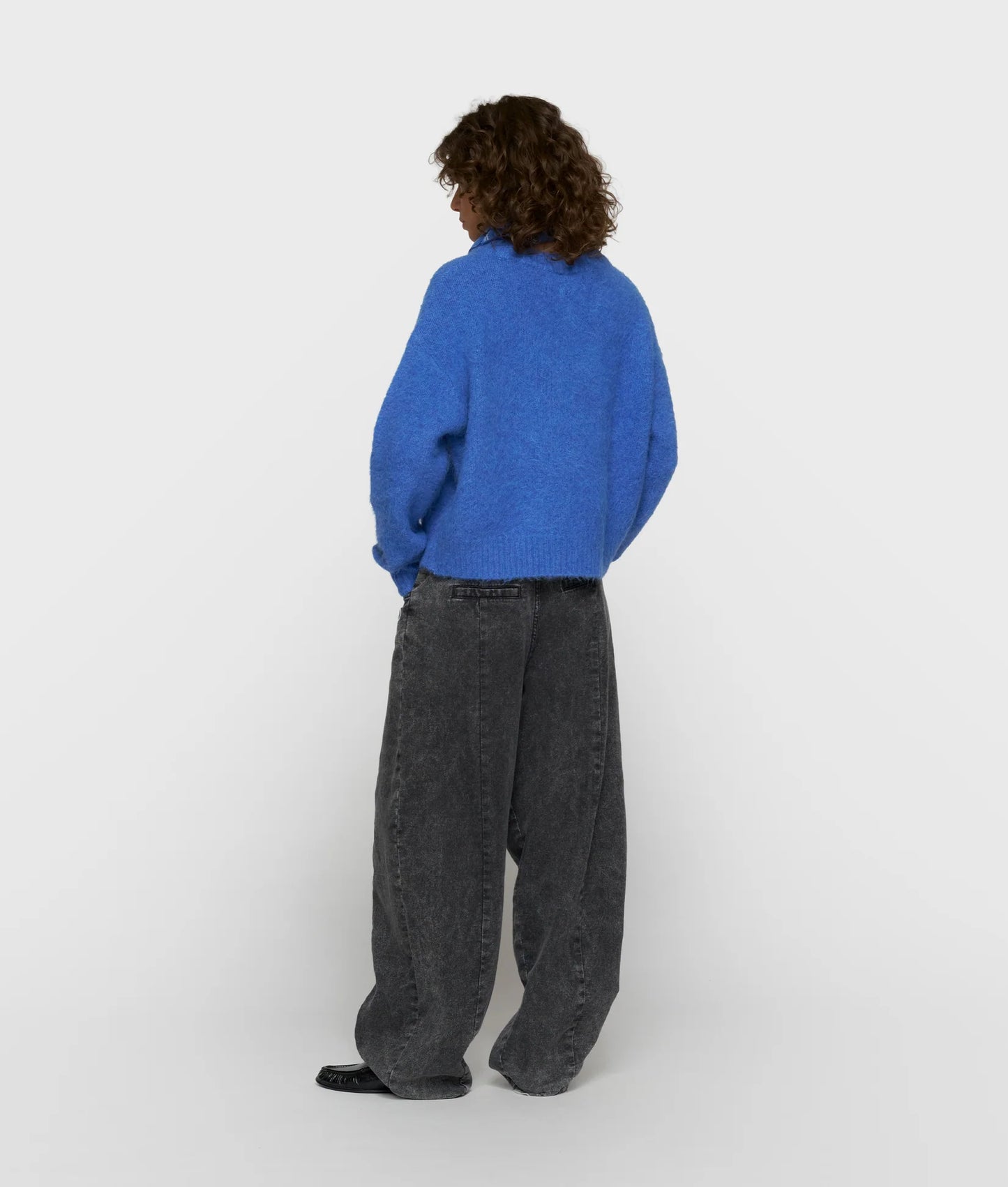 10DAYS AMSTERDAM Strickpullover aus Alpakamix Ultramarine