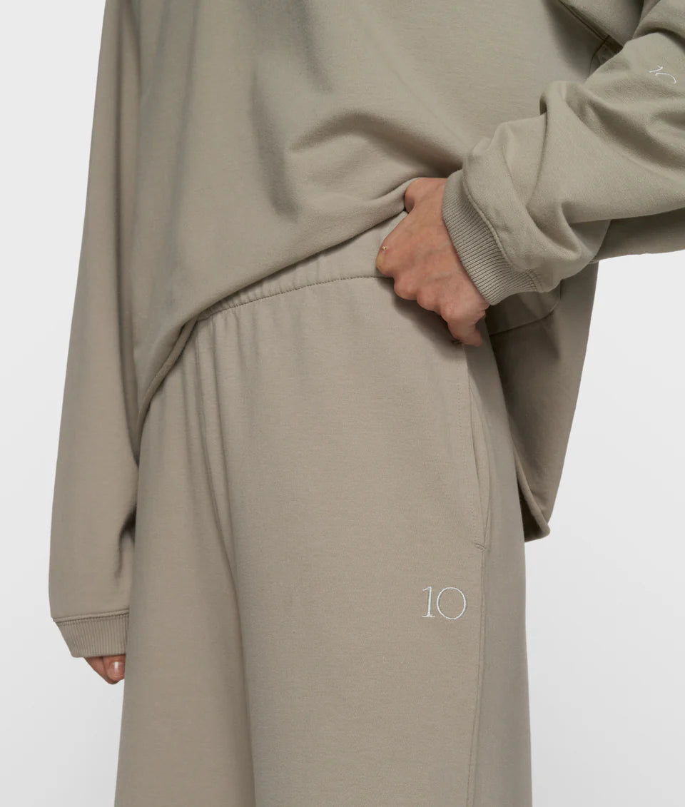 10DAYS AMSTERDAM Silent Chique Wide Jogger - Fog