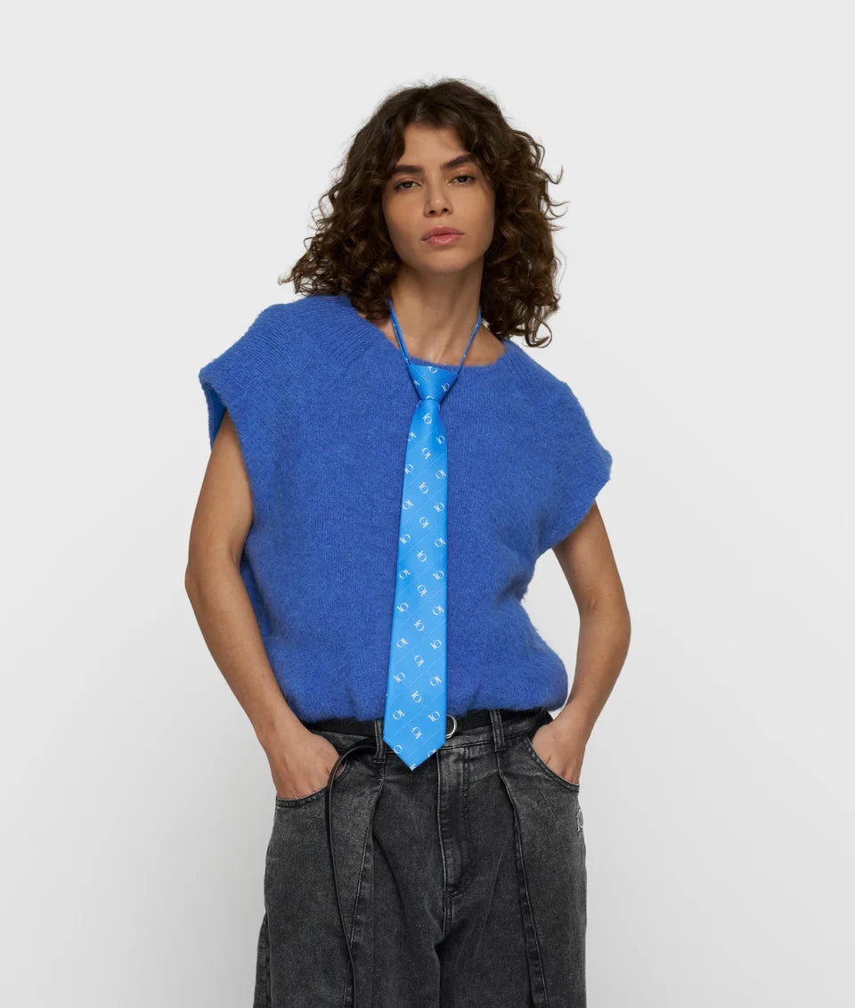 10DAYS AMSTERDAM Balloon Stricktop Ultramarine