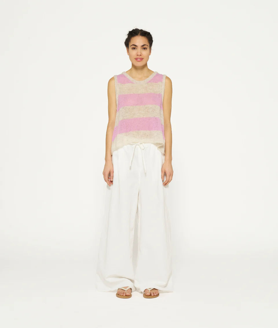 10 DAYS AMSTERDAM Wide Leg Pants Ecru
