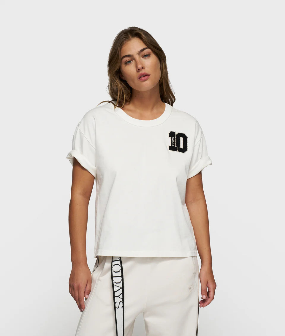 10DAYS AMSTERDAM Thick Cotton Tee 10